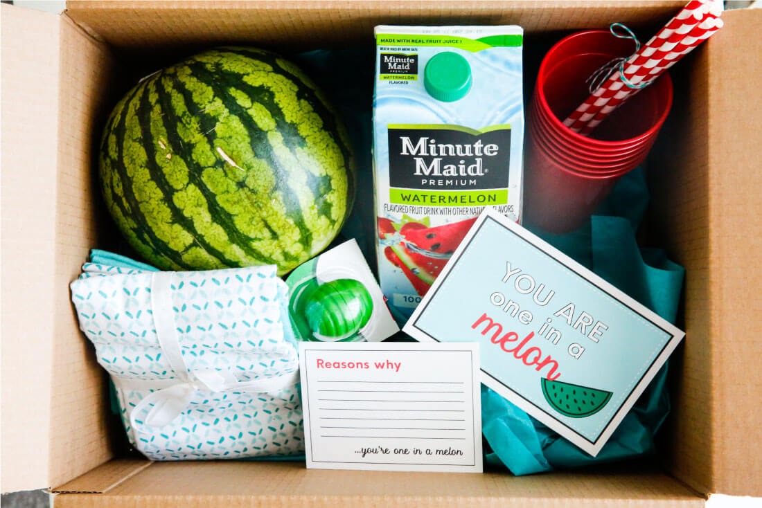 Make a reverse care package to let someone in your life know that they're #doingood. via www.thirtyhandmadedays.com