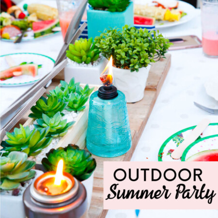 Outdoor Summer Party - such a fun way to celebrate school getting out! www.thirtyhandmadedays.com
