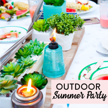 Outdoor Summer Party - such a fun way to celebrate school getting out! www.thirtyhandmadedays.com