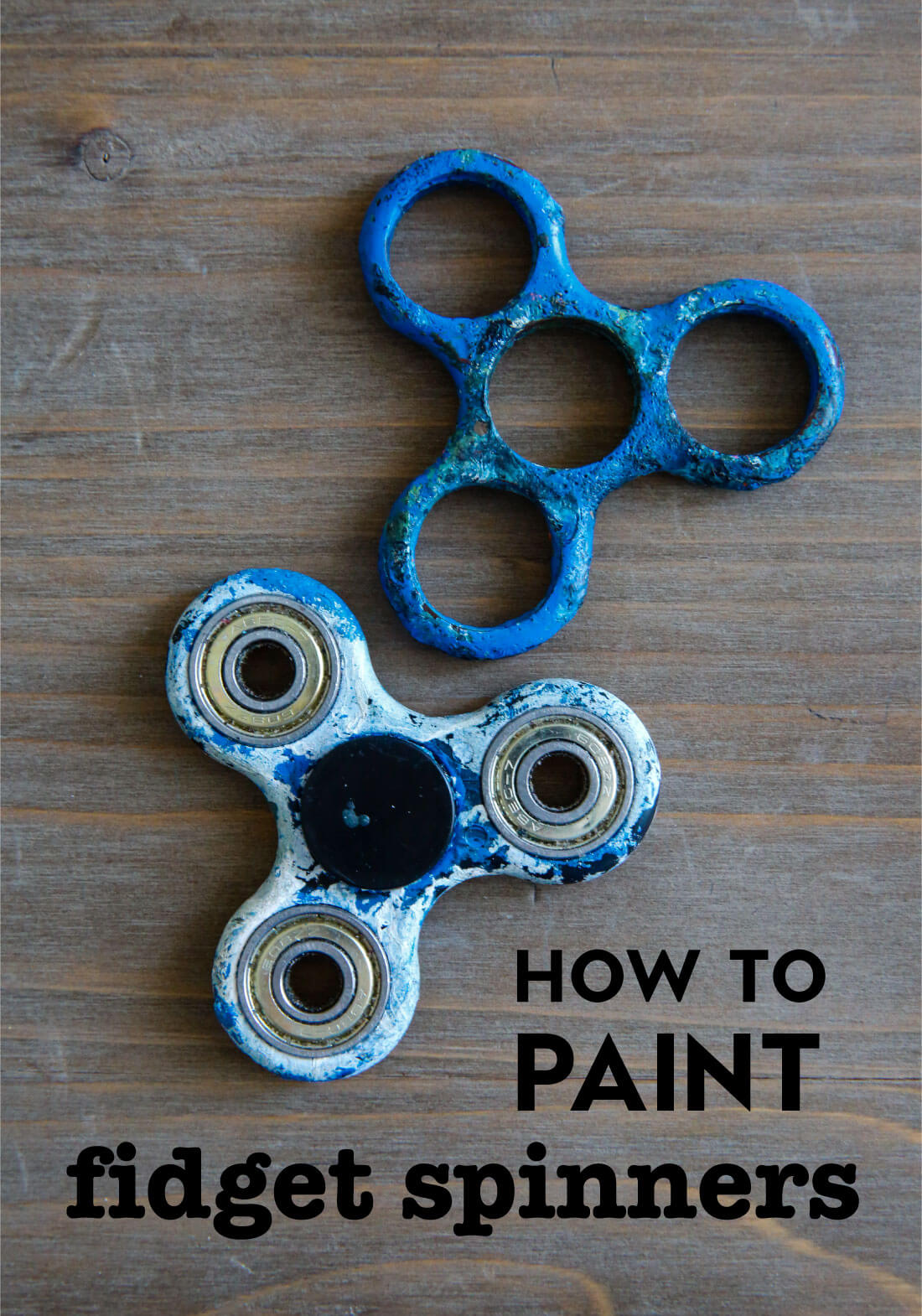 How to Paint a Fidget Spinner- a fun activity to do with your kids! www.thirtyhandmadedays.com