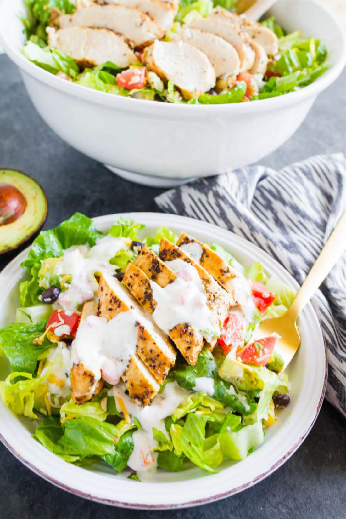 Santa Fe Chicken Salad - a simple, refreshing salad recipe that's perfect for summer! from thirtyhandmadedays.com