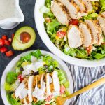 Santa Fe Chicken Salad - a simple, refreshing salad recipe that's perfect for summer! via www.thirtyhandmadedays.com