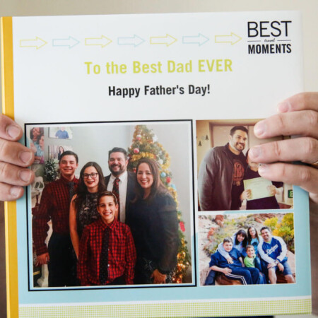 Father's Day Gift Idea with printable tags - use this service from Shutterfly to create a one of a kind photo album for dad from thirtyhandmadedays.com