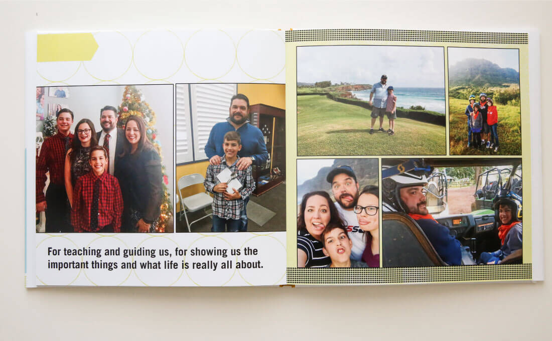 Father's Day Gift Idea with printable tags - use this service from Shutterfly to create a one of a kind photo album for dad. (pages) 