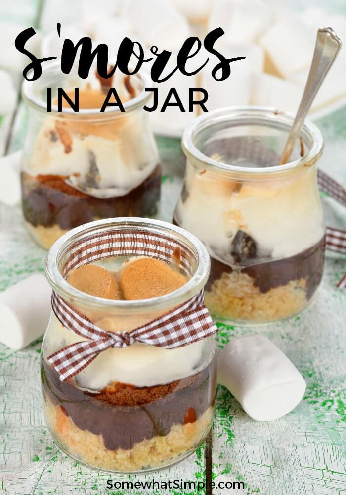 An easy summer recipe - S'mores in a Jar - delicious too! 