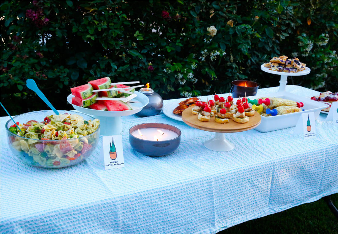 All of the food at our summer party