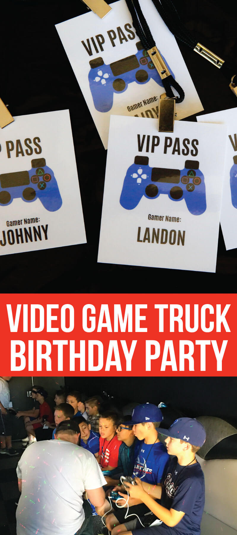 Video Game Truck Birthday Party - all of the ideas! www.thirtyhandmadedays.com