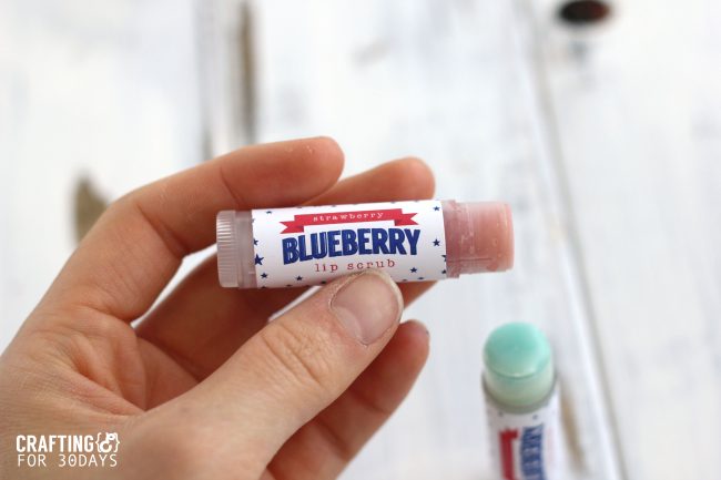 The perfect activity for summer- learn how to make lip balm. This 4th of July Strawberry Blueberry version is so awesome! from CraftingE via thirtyhandmadedays.com