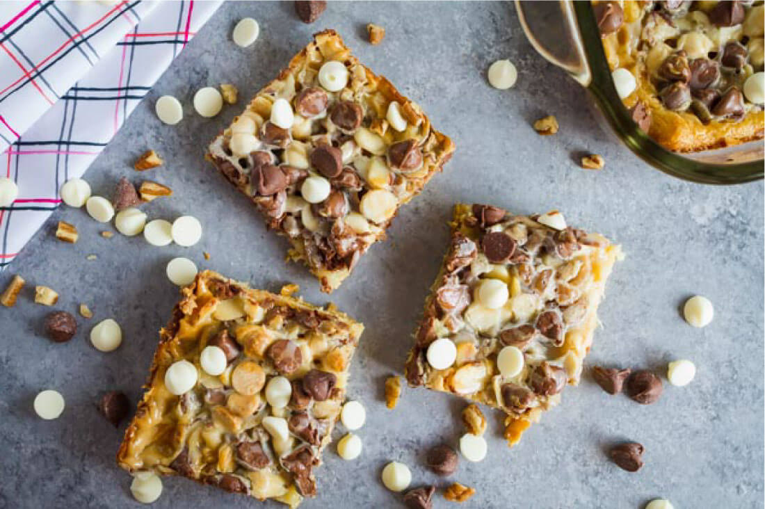 Melt In Your Mouth Magic Bars - you only need a few ingredients to make this amazing dessert. via www.thirtyhandmadedays.com