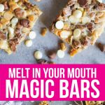 Melt In Your Mouth Magic Bars - you only need a few ingredients to make this amazing dessert. www.thirtyhandmadedays.com