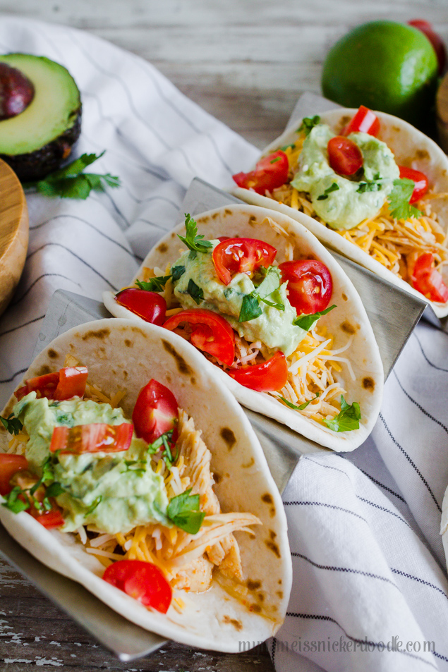 Chili Lime Chicken Tacos Made In The Instant Pot from My Name is Snickerdoodle www.thirtyhandmadedays.com