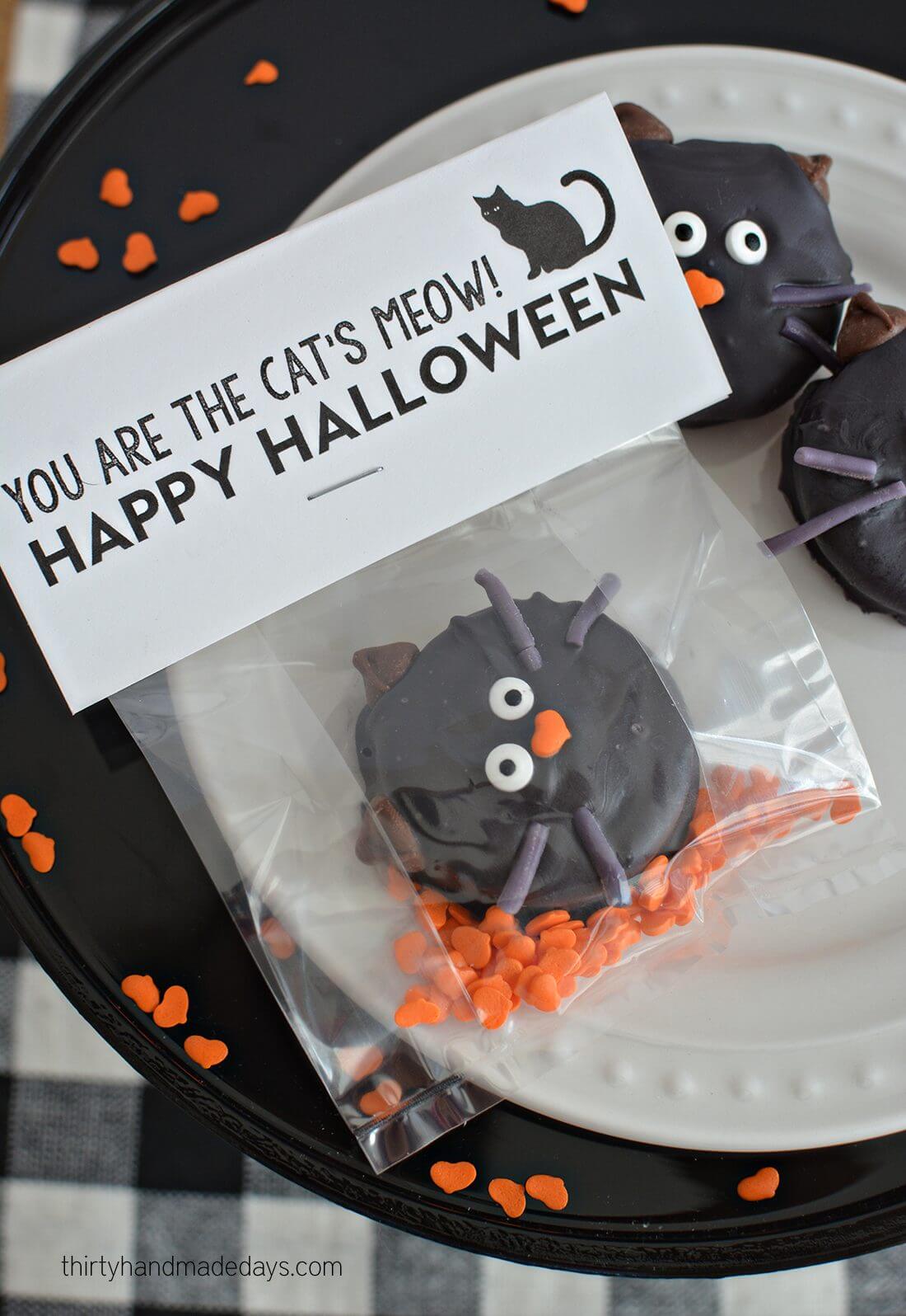 You are the cat's meow - Halloween Printables www.thirtyhandmadedays.com