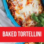 Super simple but tasty Baked Tortellini - if your family likes pasta, they will love this ooey gooey main dish! via www.thirtyhandmadedays.com