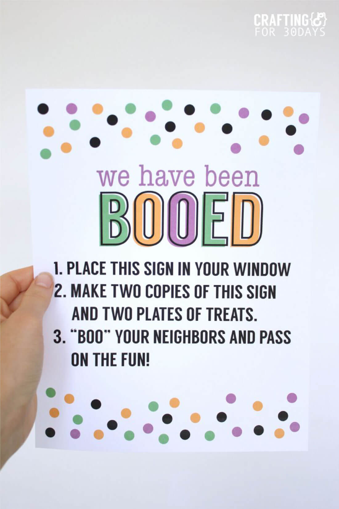 Halloween Ideas: Printable Boo Signs - print these out and use to celebrate Halloween with your friends and neighbors. www.thirtyhandmadedays.com