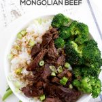 Slow Cooker Mongolian Beef - an easy, tasty dinner recipe! www.thirtyhandmadedays.com
