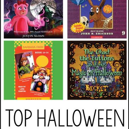 Top Halloween Audiobook List for Kids - listen to these fun books for the holiday! Available via Audible.