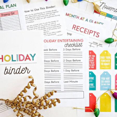 Printable Holiday Binder - get the entire binder to download and print for the holidays. www.thirtyhandmadedays.com