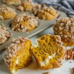 Pumpkin Cream Cheese Muffins- the perfect fall treat via www.thirtyhandmadedays.com