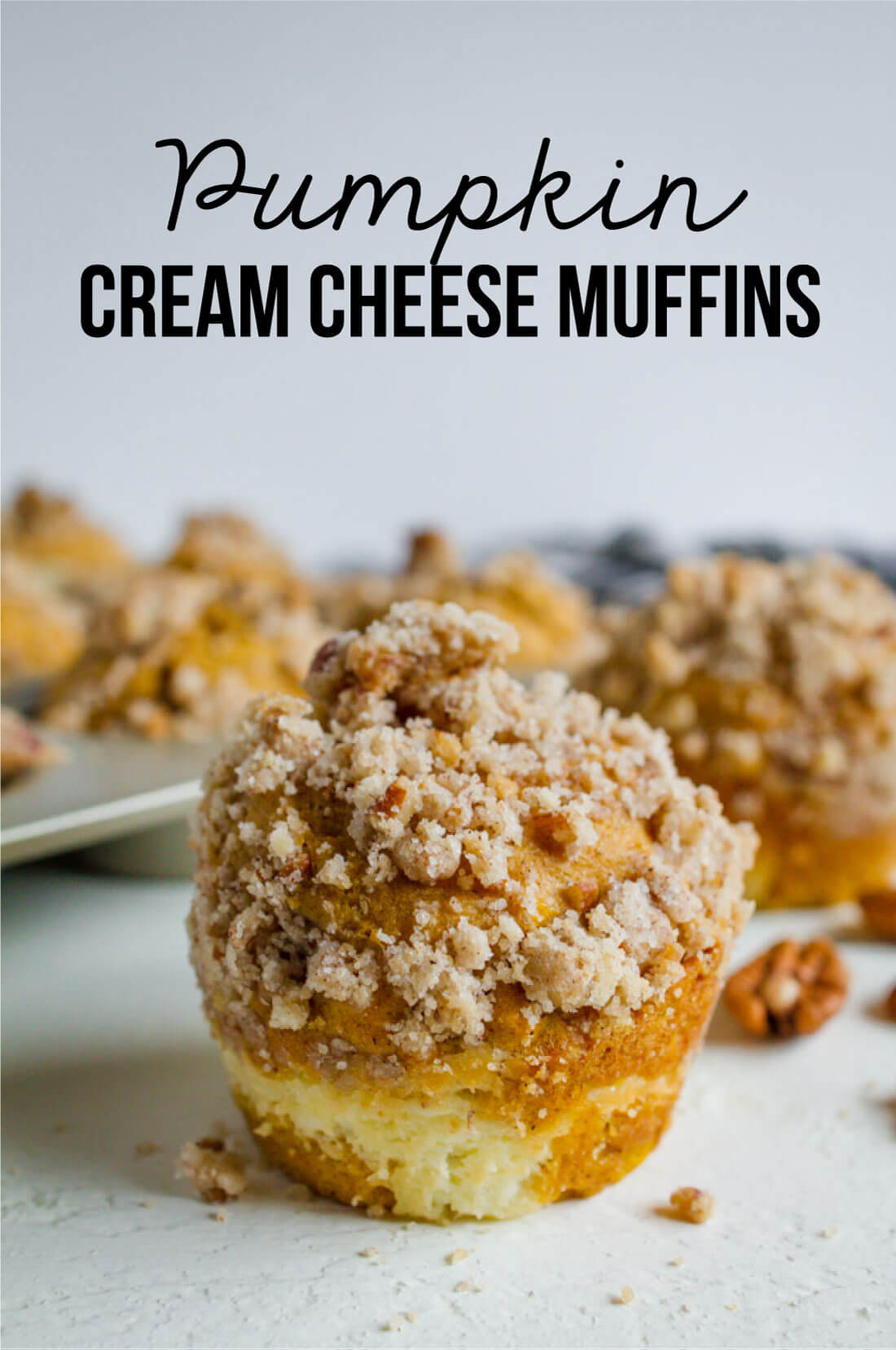 Pumpkin Cream Cheese Muffins- the perfect fall treat from www.thirtyhandmadedays.com 