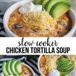 This Slow Cooker Chicken Tortilla Soup is really easy to put together and something the whole family will love. www.thirtyhandmadedays.com