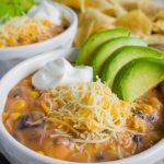 This Slow Cooker Chicken Tortilla Soup is really easy to put together and something the whole family will love.