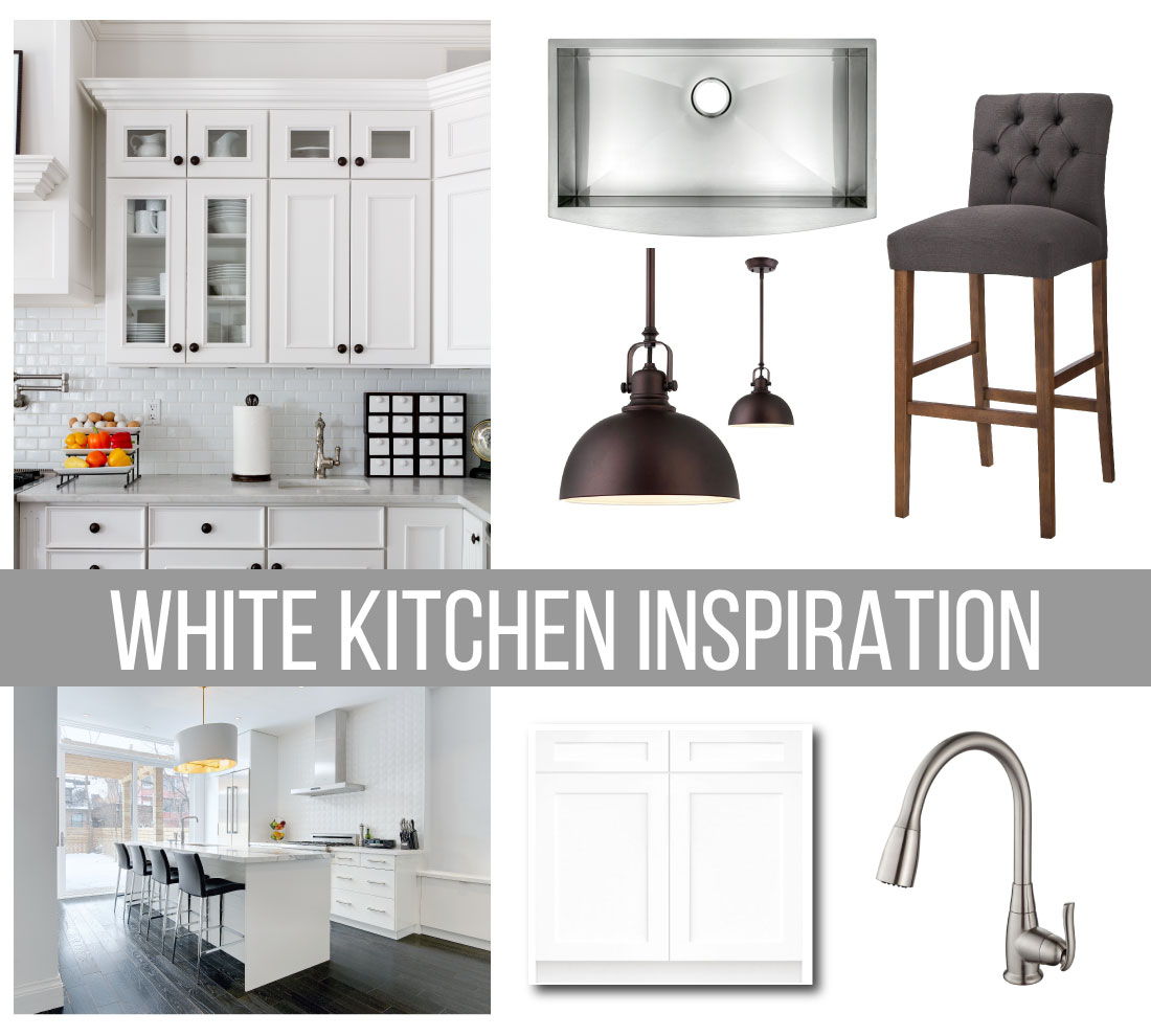 White Kitchen Inspiration - if white kitchens are your thing, use Houzz as a resource to help renovate and turn it into an amazing space!