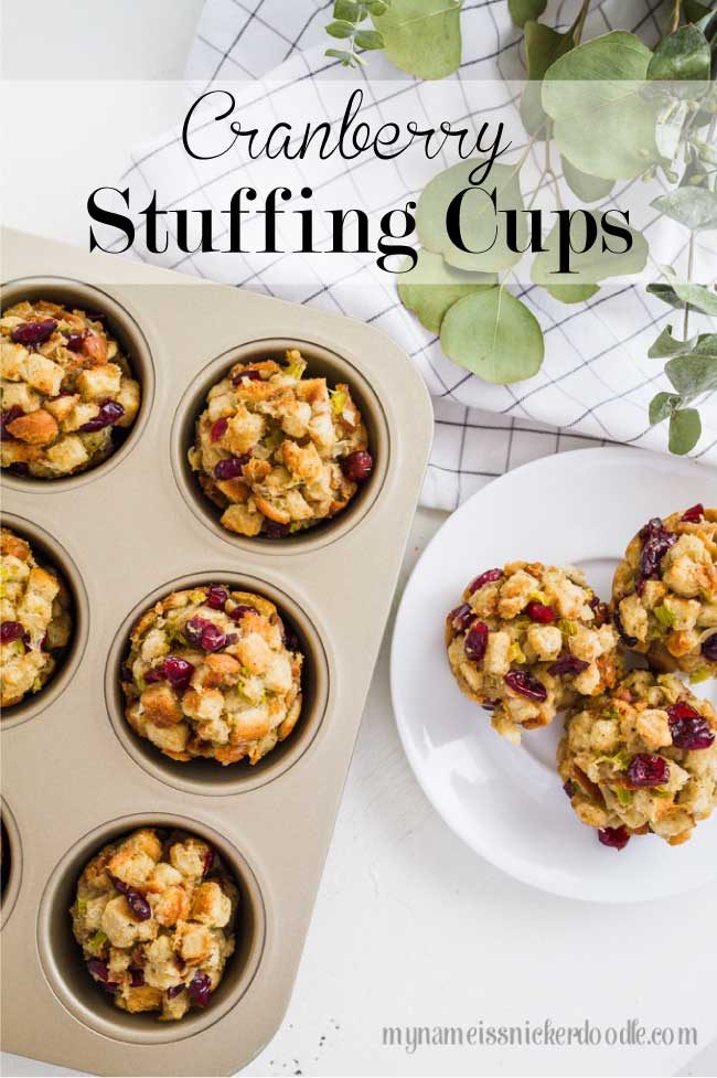 Cranberry Stuffing Cups