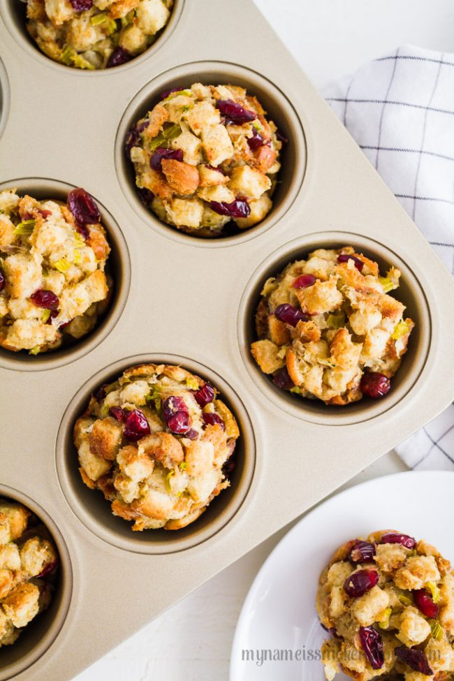 Cranberry Stuffing Cups