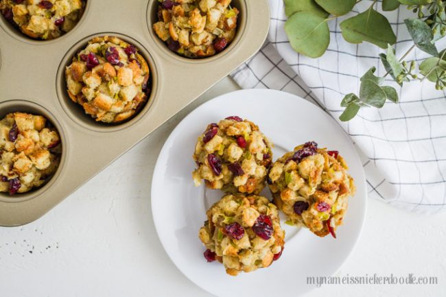 Cranberry Stuffing Cups