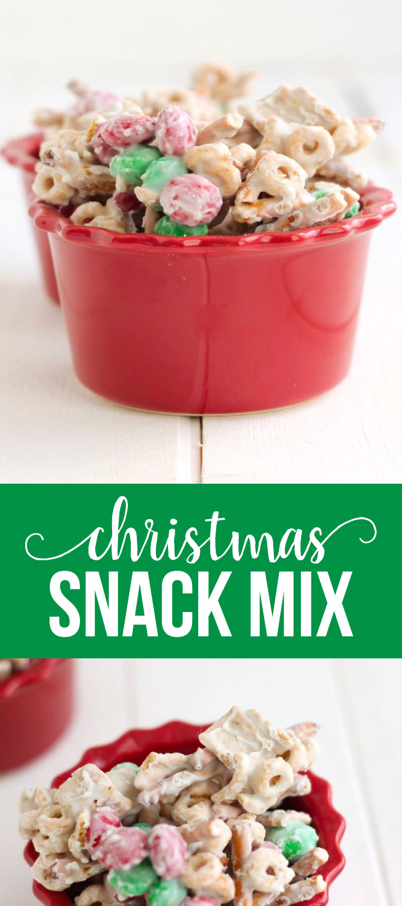 Christmas Snack Mix - make this yummy treat to deliver to friends and neighbors via www.thirtyhandmadedays.com