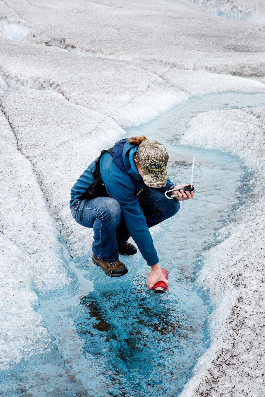 Alaska Cruise Excursions - one of the most amazing excursions I've ever been on! Go to Taku Glacier and experience it yourself. On top of the glacier getting drinking water from www.thirtyhandmadedays.com