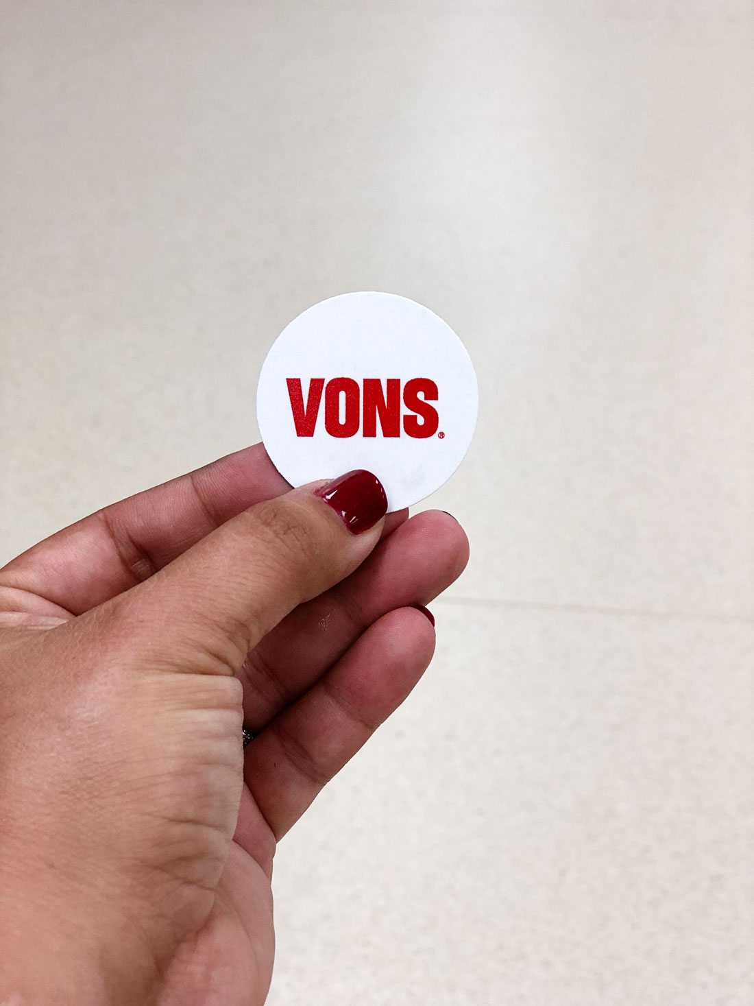 In partnership with Vons Grocery Stores