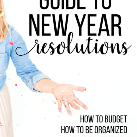Guide to New Year Resolutions - full guide of everything you could want to tackle this year! www.thirtyhandmadedays.com