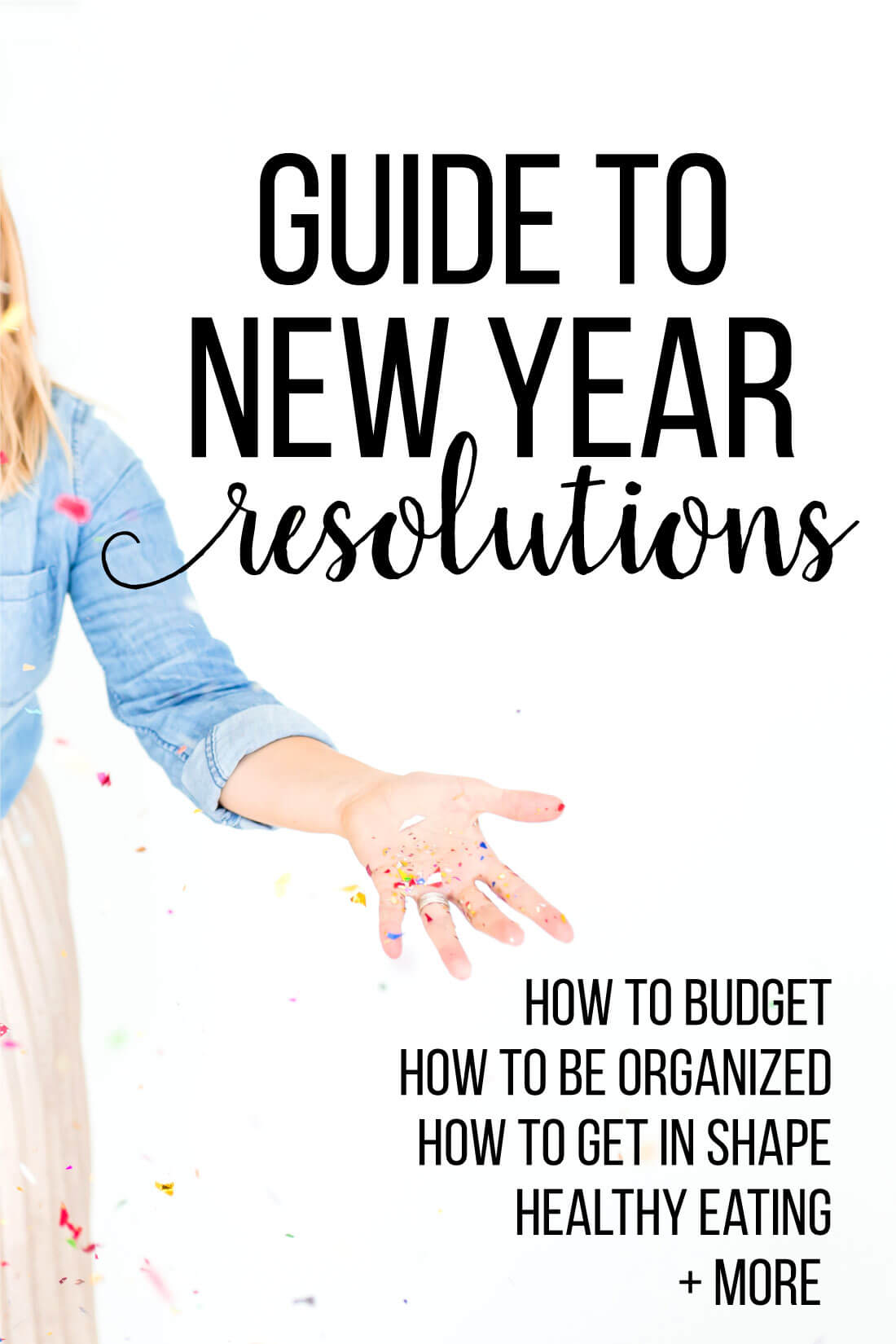 Guide to New Year's Resolution - full guide of everything you could want to tackle this year! www.thirtyhandmadedays.com