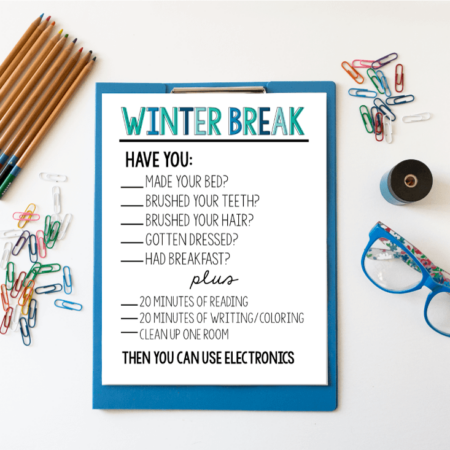 Printable Winter Rules via www.thirtyhandmadedays.com