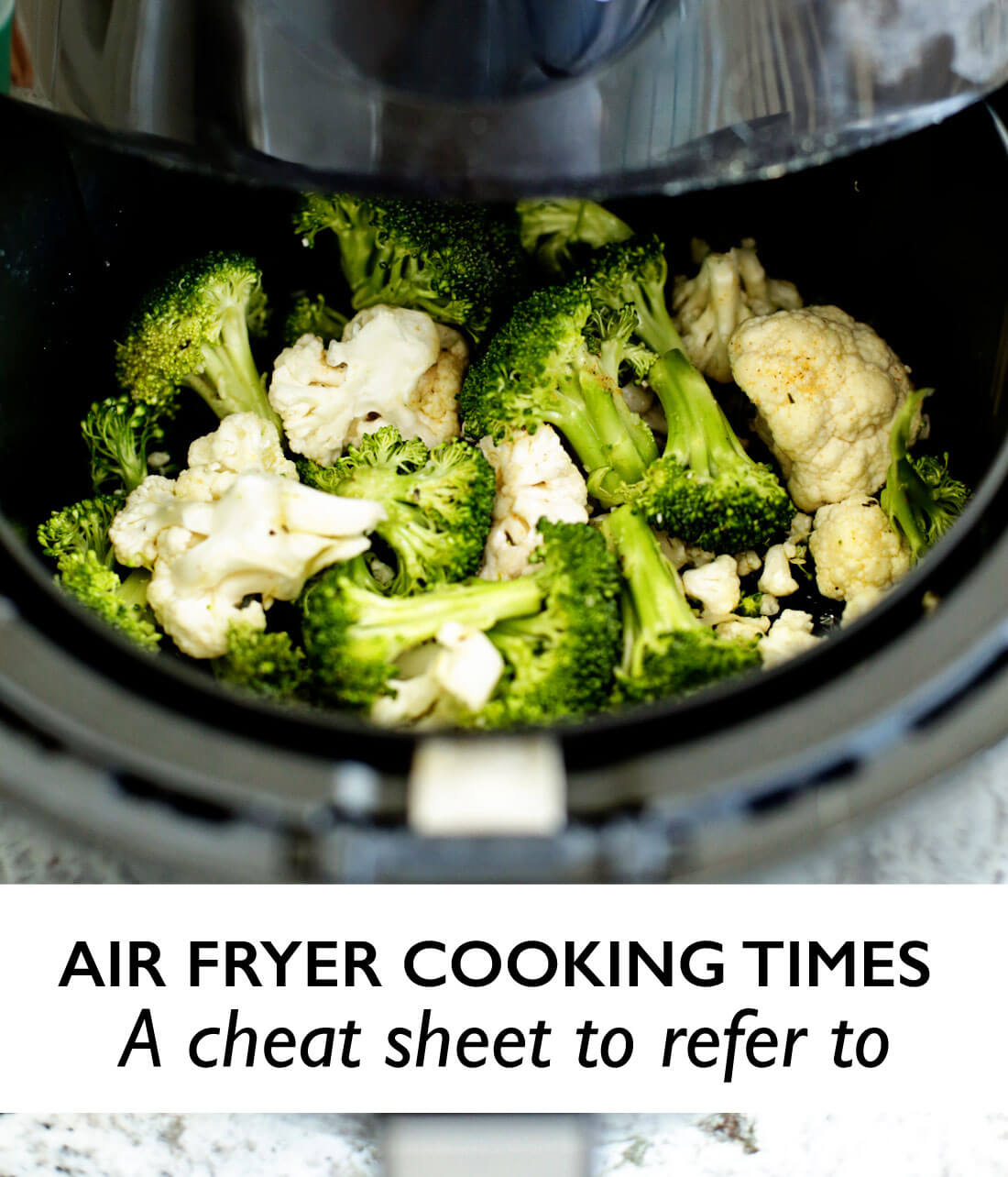 Air Fryer Cheat Sheet Free PDF - The Holy Mess