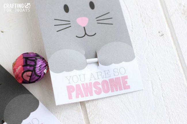 FREE Printable Cat Valentine Cards