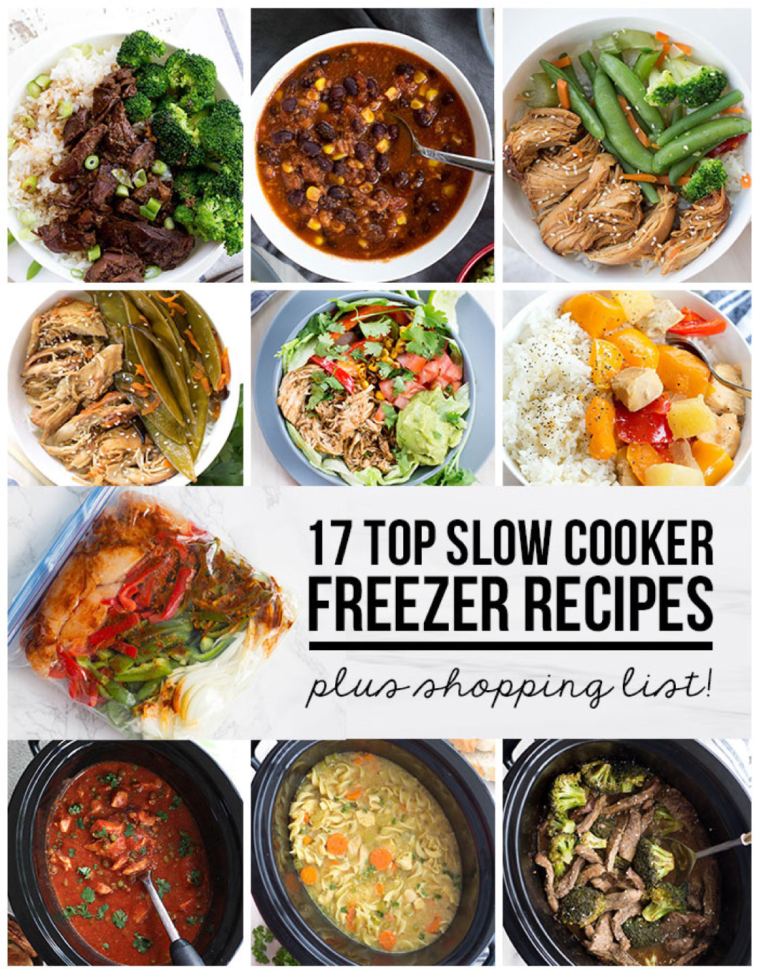 17 Top Slow Cooker Freezer Recipes via www.thirtyhandmadedays.com