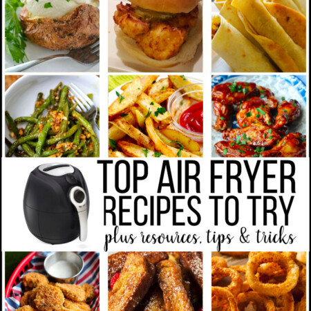 Top Air Fryer Recipes to Try - resources, tips and tricks to using your device. www.thirtyhandmadedays.com