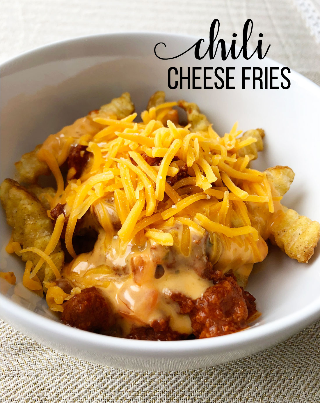 Weight Watchers Snacks - chili cheese fries via www.thirtyhandmadedays.com