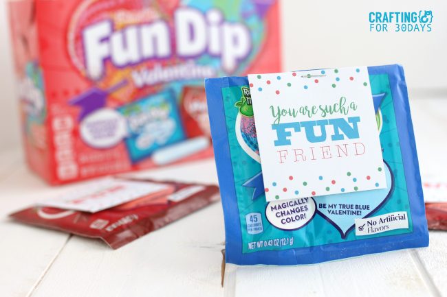 Printable Valentines Day Cards - use this fun dip idea for your kids!  www.thirtyhandmadedays.com