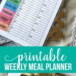 Printable Weekly Meal Planner - use this to get your calendar ready for meal prep. www.thirtyhandmadedays.com