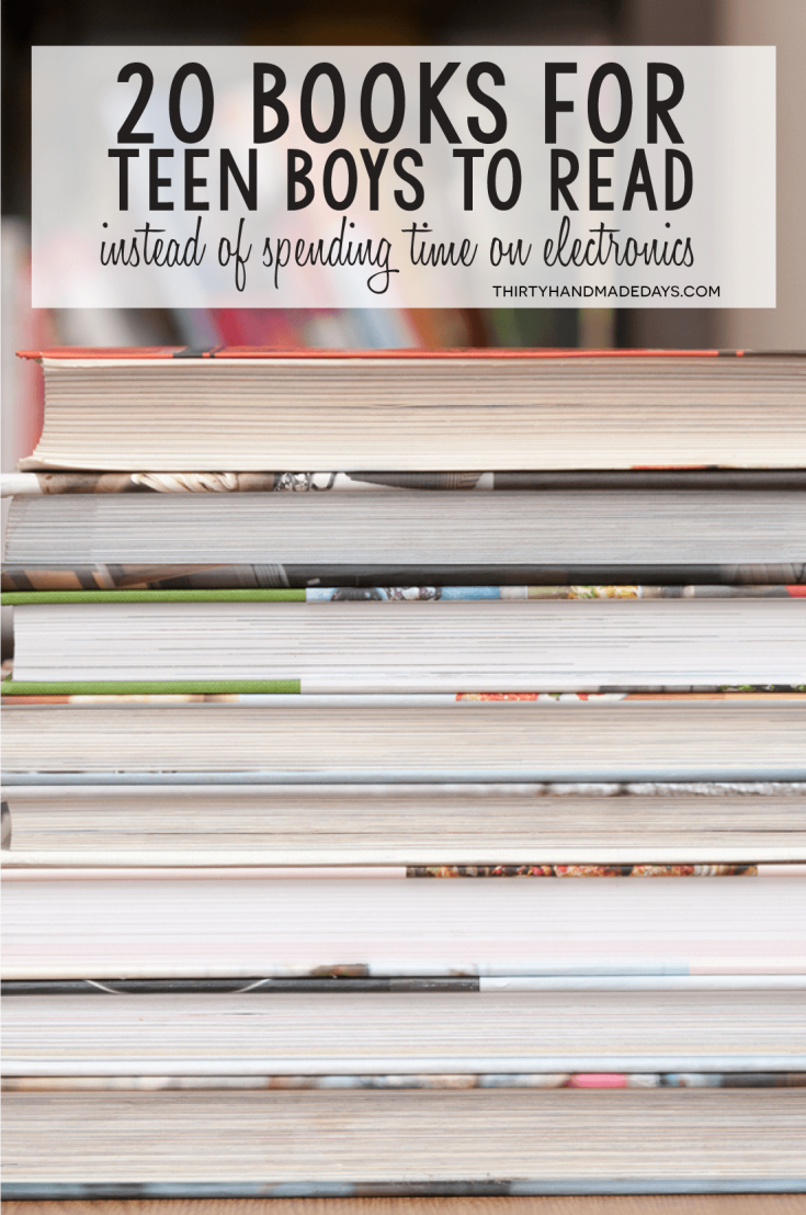 20 Books for Teen Boys To Read from 30daysblog
