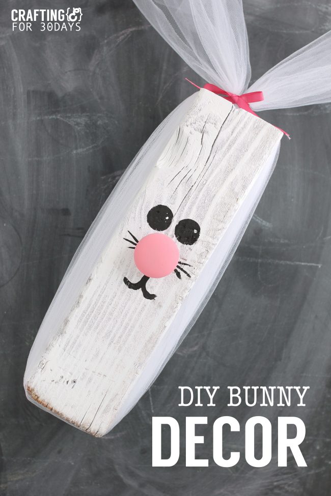 Easter Decorations - learn how to make this cute bunny 