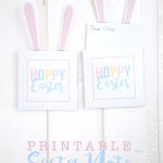 Printable Easter Bunny Note - use these for the holiday!