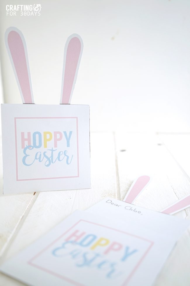 Easter Bunny Note - use these printables for the holiday! 