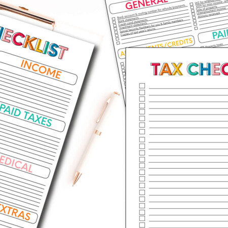 Printable Tax Forms - use these forms to keep track for taxes