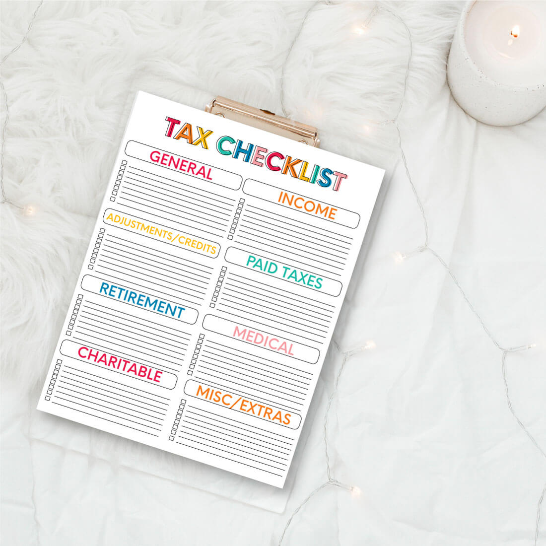 Printable Tax Forms - use these forms to keep track for taxes from www.thirtyhandmadedays.com