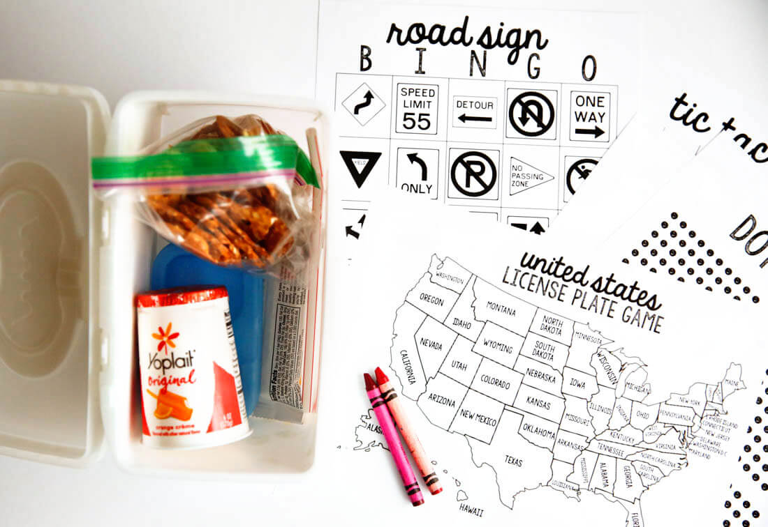 Yoplait Yogurt yogurt bites for Spring Break Road Trip Hacks plus printables www.thirtyhandmadedays.com