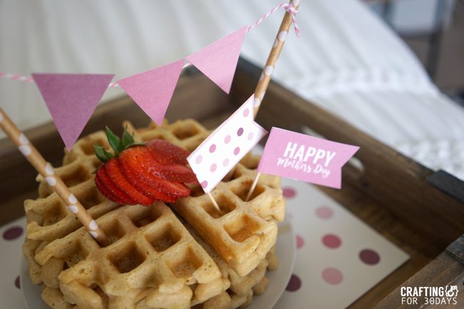 Mother's Day printable kit for breakfast in bed